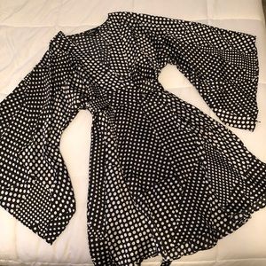Lulu’s polka dot wrap dress